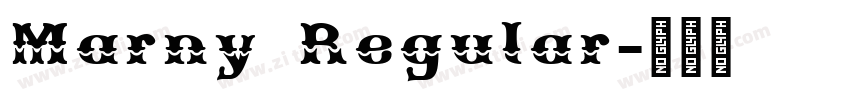 Marny Regular字体转换